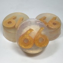 [더위치] 원형숫자비누 66 / 골드비누 / 샤워비누