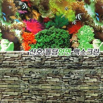 양면 해수/돌담 백스크린 [60cm], 1개, 상세 설명 참조