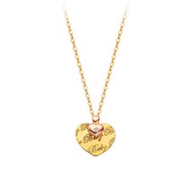 코지쥬얼리 14k 18k 베이비하트 미아방지 목걸이, 14k 5푼체인 38cm