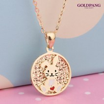 [골드팡] 14k/18k 미아방지 토끼띠 목걸이 아이선물 조카선물 아이목걸이