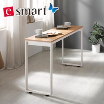 이스마트 스틸 테이블 1200x400 (사각다리), 상판:카페애쉬/프레임:블랙