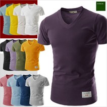 SHBC545_남여공용 20수 V넥 반팔티
