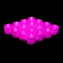 이디오 LED 티라이트 캔들 양초 랜턴, 핑크