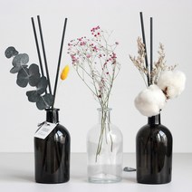 스프링가든 프리저브드 드라이플라워 디퓨저 DIY, 20_골드캡디퓨저 케이스포장 01_화이트리드구성_화이트가드니아, 1개