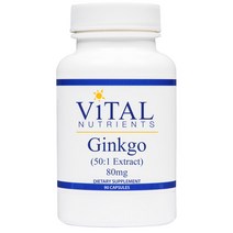 바이탈뉴트리언츠 징코 80mg 캡슐, 90개입, 1개