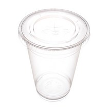 커피촌 92파이 16온스 무지 PET컵 + 평뚜껑 2종 세트, 200개, 460ml
