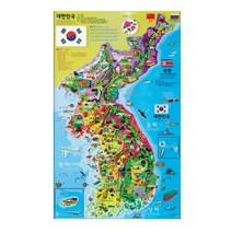 바니랜드 우리나라 지도 자석퍼즐 세계지도 자석 퍼즐액자 택1 직소퍼즐, 우리나라지도자석퍼즐