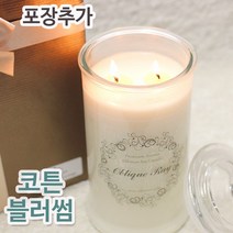 비단장이 프리미엄 아로마 소이캔들 대용량, 코튼블러썸, 포장추가/스모크리스심지, 870ml
