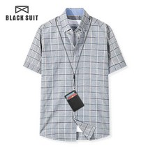 [블랙수트] DN213 다니엘 슬림핏 반팔 체크남방 [BS_059]