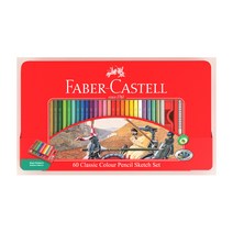 FABER-CASTELL 일반 색연필 틴, 60색