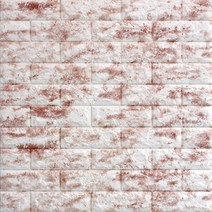 쿠셔니 파벽돌 폼블럭 19색상 71x77cm, 레드앤화이트, 1개