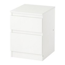 이케아 KULLEN 2칸서랍장 화이트 503.092.33