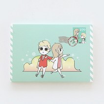 바보요정 썸툰 엽서세트, 혼합 색상, 1개