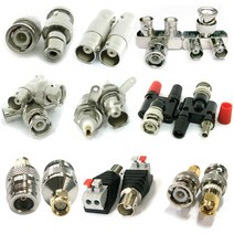 더블스피드 BNC RCA 동축 CCTV 카메라 안테나케이블 연결 젠더 커넥터, AK0097