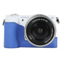 Melten 소니 A5000 A5100 가죽 속사케이스, 가죽속사(코발트블루_A타입)_A5100/A5000, 1개