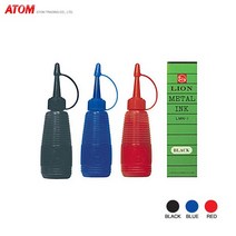 라이온 넘버링잉크 3종 30ml 낱개, 블루, 1개