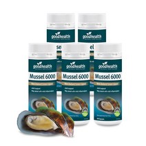 굿헬스 초록입홍합 6000mg 100캡슐 5통 / Goodhealth Mussel 6000, 5개