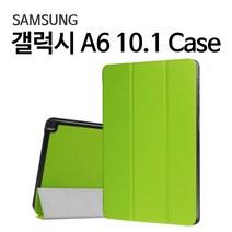 STRAH 갤럭시탭A6 10.1 삼성 SM T580 T585 케이스, 라임