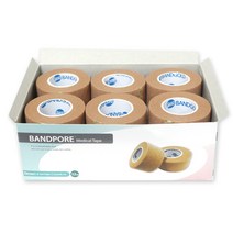 #밴드골드 밴드포어 부직(종이)반창고, 1통, 2.5cmx12롤(살색)