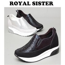 C3M 2689 총7cm(키높이속굽3cm) 여성 여자 키높이 쿠션 스니커즈 신발 로퍼 단화 운동화 슬립온