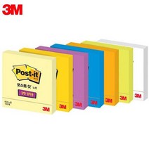 3M 포스트잇 슈퍼스티키 강한접착용 SSN 654 점착메모지/포스트잇, 지중해블루