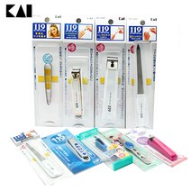 일본 카이 119손톱깍기 손발톱깍기 손톱가위 족집게 네일파일 눈썹칼, 1개, B03 카이스테인레스쪽집게(KD-0424)