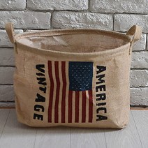 BOSS 빈티지 다용도 수거함, America, 1개