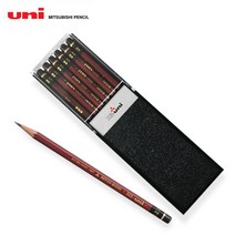 미쓰비시 하이유니 연필 1타스 12자리 세트, HB