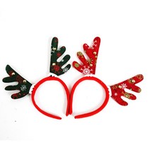 단골창고 방울 루돌프뿔 머리띠 크리스마스, 레드