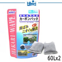샘아쿠아 히카리 카본팩 60L x 2개입 활성탄 여과재, 1개