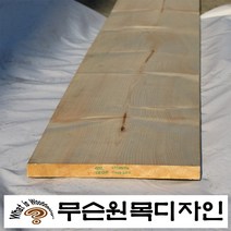 무슨원목디자인 방부목 목재 데크 판재 각재 집성 친환경 원목 멀바우, 120.마감재(골만) 스프러스 19 mm x 235 mm x 300 mm
