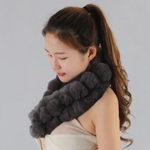 FM510 렉스 하모니 토끼털 목도리 털목도리 퍼머플러 머플러 넥워머 천연렉스털