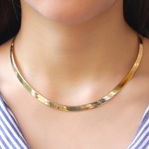 코지쥬얼리 14k 18k 뱀줄 스네이크 목걸이 5.7mm