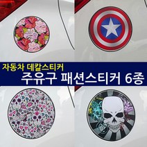 몬스터몰 주유구 패션 스티커, 5D카본, 1개