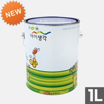 [삼화페인트] 아이생각 수성내부프로 친환경페인트 - 1L 무광, 화이트