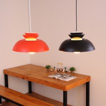 DESIGNFARM 피나투보1등 식탁조명 인테리어 포인트 예쁜조명 펜던트 조명, A-3.피나투보(블랙) LED벌브램프(전구색1개포함)