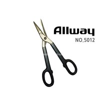 마켓원 미국산 ALLWAY NO.4012 NO.5012 함석가위 항공가위, ALLWAY NO.5012(곡선형), 1개