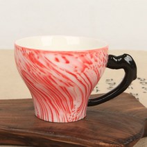 고급 컬러 에스프레소잔 레드