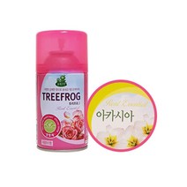 청개구리 자동분사기 향캔 280 ml 아카시아향 공기탈취제 실내용탈취제