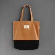 골덴투톤라벨 에코백