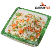 새우몰 혼합야채 볶음밥용 작은조각 1kg IQF개별급속냉동으로 한알한알 신선해요, 1개