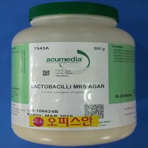 오피스안 락토바실리 MRS 아가 Lactobacilli agar 500G 시약