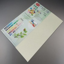 아주문구 4절뉴씨플레인120g 색상지 색지 도화지, 10개, 35번연두색