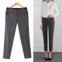 엠아이유 오피스룩 10부 정장바지 빅사이즈~XXL 블렌드 밴딩 팬츠