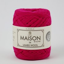 [앵콜스] (10+1)램스울 메종실 뜨개실 털실 손뜨개, 04.핫핑크