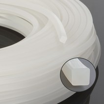실리콘사각패킹 (가로18mm*세로18mm) - 2M(반투명)
