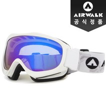 정품 에어워크 스키 보드 성인 고글 AW-2400S, AW-2400S WTBL