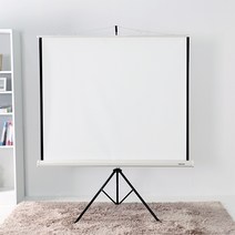 YUNCINE 이동식 스탠드형 삼각대 스크린 빔프로젝터 이동형 빔프로젝트 빔스크린 휴대용 이동형 거치형 거치식 롤스크린, 03) 이동형 스탠드 스크린 80인치