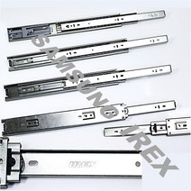 (삼성 IREX) 40KG 무게도 끄떡없는 튼튼함 3단볼레일 댐핑 (추가상품 밥통레일) 서랍장레일, IR3)3단볼레일(45mm/폭)(댐핑레일)500mm