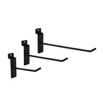 스페이스월 일자후크 블랙/월 후크/벽선반 진열 부속, 250mm
